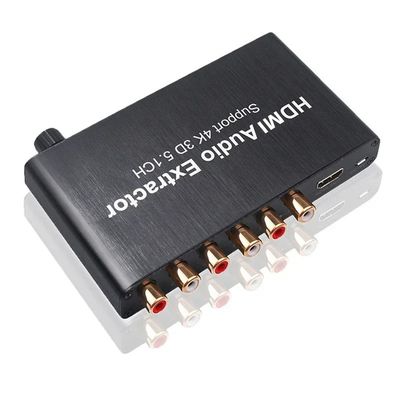 5.1 চ্যানেল HDMI অডিও এক্সট্র্যাক্টর ডলবি এসি -3 / ডিটিএস সমর্থন এবং PS4 ডিভিডি জন্য 3840x2160@30Hz রেজোলিউশন সঙ্গে
