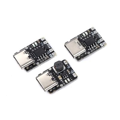 3.7V 4.2V 18650 লিথিয়াম ব্যাটারি চার্জিং বুস্ট পাওয়ার বোর্ড সুরক্ষা টাইপ-সি আদর্শ 5V চার্জিং এবং নিষ্কাশন সমাধান