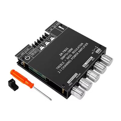 ZK-TB21 5.0 সাবউফার 50W*2+100W 2.1 চ্যানেল পাওয়ার অডিও স্টেরিও বাস এএমপি TPA3116D2 এম্প্লিফায়ার বোর্ড ZK-TB21