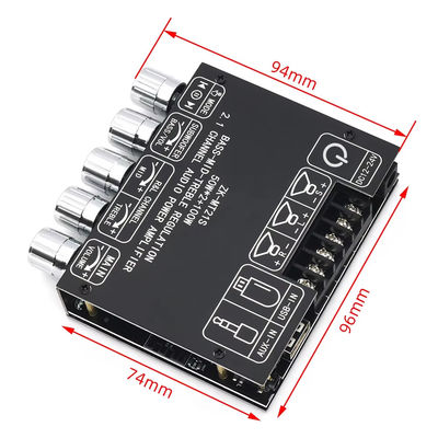 2.1 চ্যানেল সাবউফার AUX 12V 24V অডিও স্টেরিও 5.1 বেস ডিজিটাল পাওয়ার এম্প্লিফায়ার বোর্ড ZK-MT21S 2x50W 100W ডিসি অ্যাডাপ্টারের জন্য