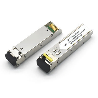 GPON PON 10G DWDM SFP 80KM মডিউল 10G ডেটা রেট 1310nm FTTH 5G নেটওয়ার্কের জন্য তরঙ্গদৈর্ঘ্য 80km দূরত্ব এসএম অপটিক্যাল ট্রান্সিভার