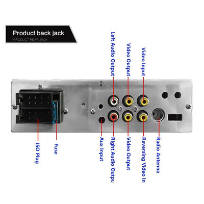 4.১ ইঞ্চি পোর্টেবল কার স্টেরিও ডুয়াল ইউএসবি এইচডি টাচ স্ক্রিন ব্লুটুথ এমপি৫ প্লেয়ার রঙিন লাইট অটোরোডিও কার রেডিও ডিভিডি ভিসিডি