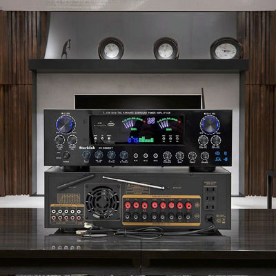 AV-8888BT পেশাদার ৭.১ চ্যানেল ২০০০W অতি-উচ্চ ক্ষমতা সম্পন্ন হোম থিয়েটার এমপ্লিফায়ার ব্লুটুথ ওয়্যারলেস হোম কেটিভি সারাউন্ড সাউন্ড সিস্টেম