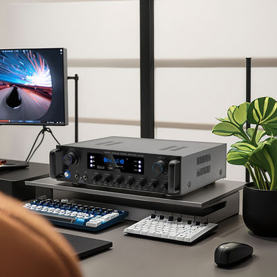 AV-628 পেশাদার 2.1 চ্যানেল 600W হোম কোক্সিয়াল সাবউফার এমপ্লিফায়ার উচ্চ-ক্ষমতা সম্পন্ন মডেল BT ফাইবার অপটিক রিসিভার ক্রস-বর্ডার