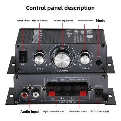 BT-888 মিনি 12V হোম এমপ্লিফায়ার 20W+20W BT ওয়্যারলেস ছোট মেটাল বিদেশী বাণিজ্য ক্রস-বর্ডার-এর জন্য হট-সেলিং