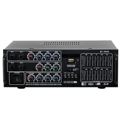 BT-9999 2.0 চ্যানেল 300W হোম অ্যান্ড কার এম্প্লিফায়ার উচ্চ-শক্তি BT ওয়্যারলেস ইকিউ ইকুইলাইজার দ্বৈত ব্যবহার 12V/220V ধাতব উপাদান রিসিভার