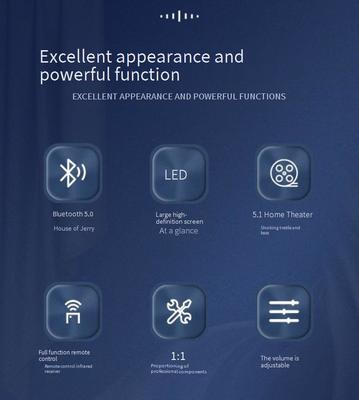 A600Y সক্রিয় হোম থিয়েটার পাওয়ার এমপ্লিফায়ার 5.1 মাল্টি-চ্যানেল 5*50W+100W স্বাধীন সমন্বয় রিমোট কন্ট্রোল BT 5.3 সাবউফার