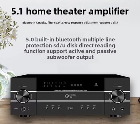 5.1CH 4200W অ্যান্টি-ফিডব্যাক সহ উচ্চ-শক্তির প্রো অডিও এম্প্লিফায়ার, বিটি ওয়্যারলেস, হোম কারাওকে স্টেজ পারফরম্যান্স কেটিভি মিটিংয়ের জন্য