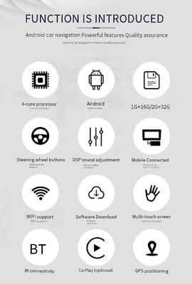 10.1 ইঞ্চি ইউনিভার্সাল অ্যান্ড্রয়েড কার সিট মনিটর টাচ স্ক্রিন পিছনের সিটের হেডরেস্ট মিরর ইউএসবি আইপিএস 2GB 32GB টিভি রিভার্সিং সহায়তা