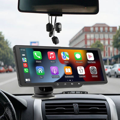 Creatall পোর্টেবল ১০.২৬ ইঞ্চি এইচডি স্ক্রিন এমপি৫ প্লেয়ার ব্লুটুথ ড্যাশবোর্ড-মাউন্টেড স্টেরিও অ্যান্ড্রয়েড অটো রেকর্ডারের জন্য ওয়্যারলেস কারপ্লে