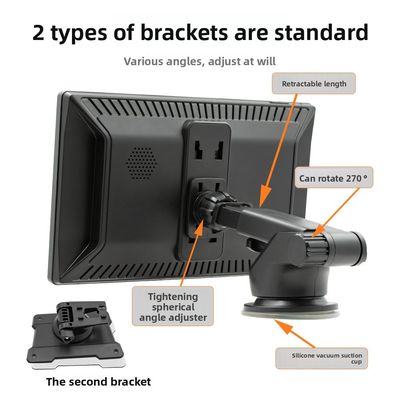 ক্রিয়েটল ৯-ইঞ্চি পোর্টেবল হাই-ডেফিনিশন এমপি৫ প্লেয়ার, বড় স্ক্রিন ডিসপ্লে, ব্লুটুথের জন্য ওয়্যার্ড/ওয়্যারলেস কারপ্লে ড্যাশবোর্ড, ১ বছর