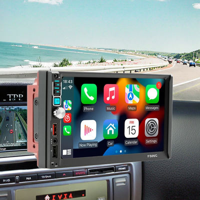 ক্রিয়েটল ৭-ইঞ্চি ডুয়াল রিল রিভার্স ক্যামেরা এমপি৫ প্লেয়ার ব্লুটুথ সেন্ট্রাল কন্ট্রোল স্ক্রিন কারপ্লে নেভিগেশন অ্যান্ড্রয়েড অটো মিরর এর জন্য