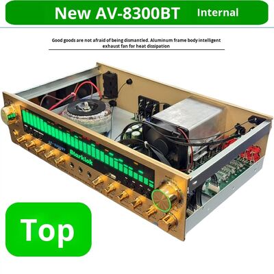 প্লাস্টিক ধাতু অ্যালুমিনিয়াম খাদ নির্মাণ সঙ্গে 2000W 6 (5.1) চ্যানেল হোম এম্প্লিফায়ার