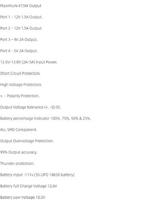 CA-403S মিনি রাউটার 40W আউটপুট 11.1V ব্যাটারি ইনপুট এবং শর্ট সার্কিট সুরক্ষা সহ অবিচ্ছিন্ন পাওয়ার সাপ্লাই বোর্ড