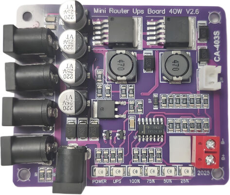 CA-403S মিনি রাউটার 40W আউটপুট 11.1V ব্যাটারি ইনপুট এবং শর্ট সার্কিট সুরক্ষা সহ অবিচ্ছিন্ন পাওয়ার সাপ্লাই বোর্ড