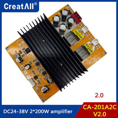 CA-201A2C V2.0 TPA3251HIFI ডিজিটাল এম্প্লিফায়ার বোর্ড 2x200W উচ্চ-শক্তি স্টেরিও অডিও এম্প্লিফায়ার বিপরীত পাওয়ার সাপ্লাই এবং ওভারহিট সুরক্ষা সহ