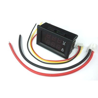 Mini Digital Panel Meter Tester 100V 10A Dual LED & LCD Display Volt & Current Voltage Detector for DC