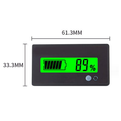 GY-6D LCD Display Battery Testers Voltmeter Power Level Indicator 6-63V Range for Lead-Acid Lithium Batteries Capacities