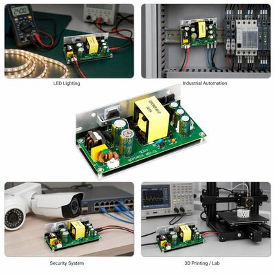 DC Power Supply 24V 10A 240W Bare Board Built-in AC-to-DC Switching Power Supply Board Screw Fastening Model QDPOWER-MH-01