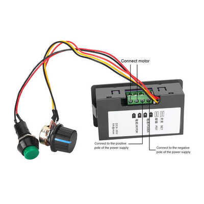 CCM5D Digital Display LED Motor Controller Speed Regulator 6V 12V 24V 5A PWM DC Motor Speed Controller Board DC DC Converters