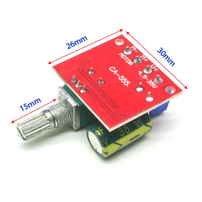 CA-555 Mini 5A PWM Max 90W DC Motor Speed Controller Module 3V-35V Control Switch LED Dimmer Motor Driver Boards Modules