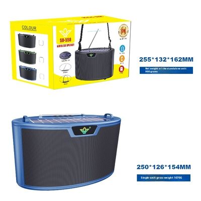 SO-558 Portable RGB LED Lighting Impact BT Wireless Speaker Solar Radio with Cross-Border Classy Digital Products Battery Sound