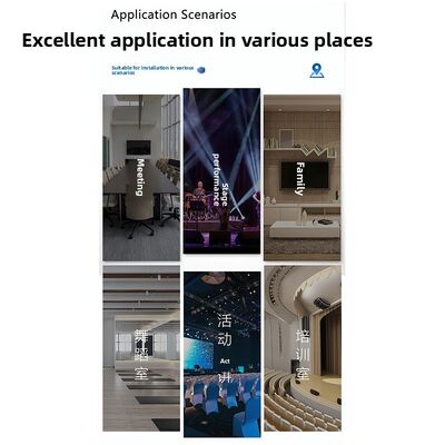 Three-door Neutral Active Speaker Wall-mounted Metal Card Holder DVD Playback for Wedding Performance Camping High-power