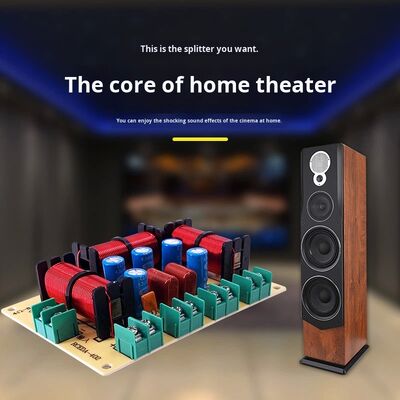 Four-Way Frequency Divider - High, Medium, Two Low Audio Crossover, No-Solder Home Speaker Modification
