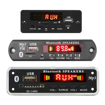 USB TF FM AUX-এর জন্য 100W পাওয়ার এবং মাল্টি-ফরম্যাট সমর্থন সহ Bluetooth 5.0 MP3 ডিকোডার বোর্ড