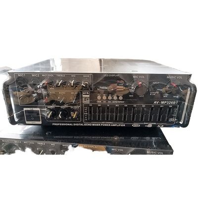 AV-326BT 2-চ্যানেল মিনি স্টাইল 220V/110V হোম এম্প্লিফায়ার 800W পাওয়ার বিটি ওয়্যারলেস কার অডিও স্টেজ সাউন্ড কোয়ালিটি